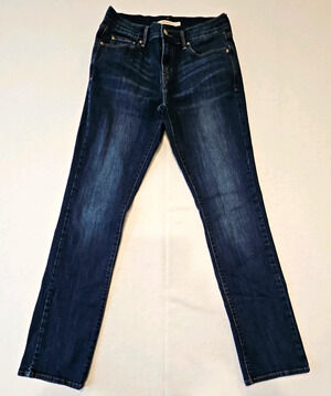 Levi’s 505 Men’s 27x32 Blue Dark Wash Denim Straight Leg Stretch Jeans